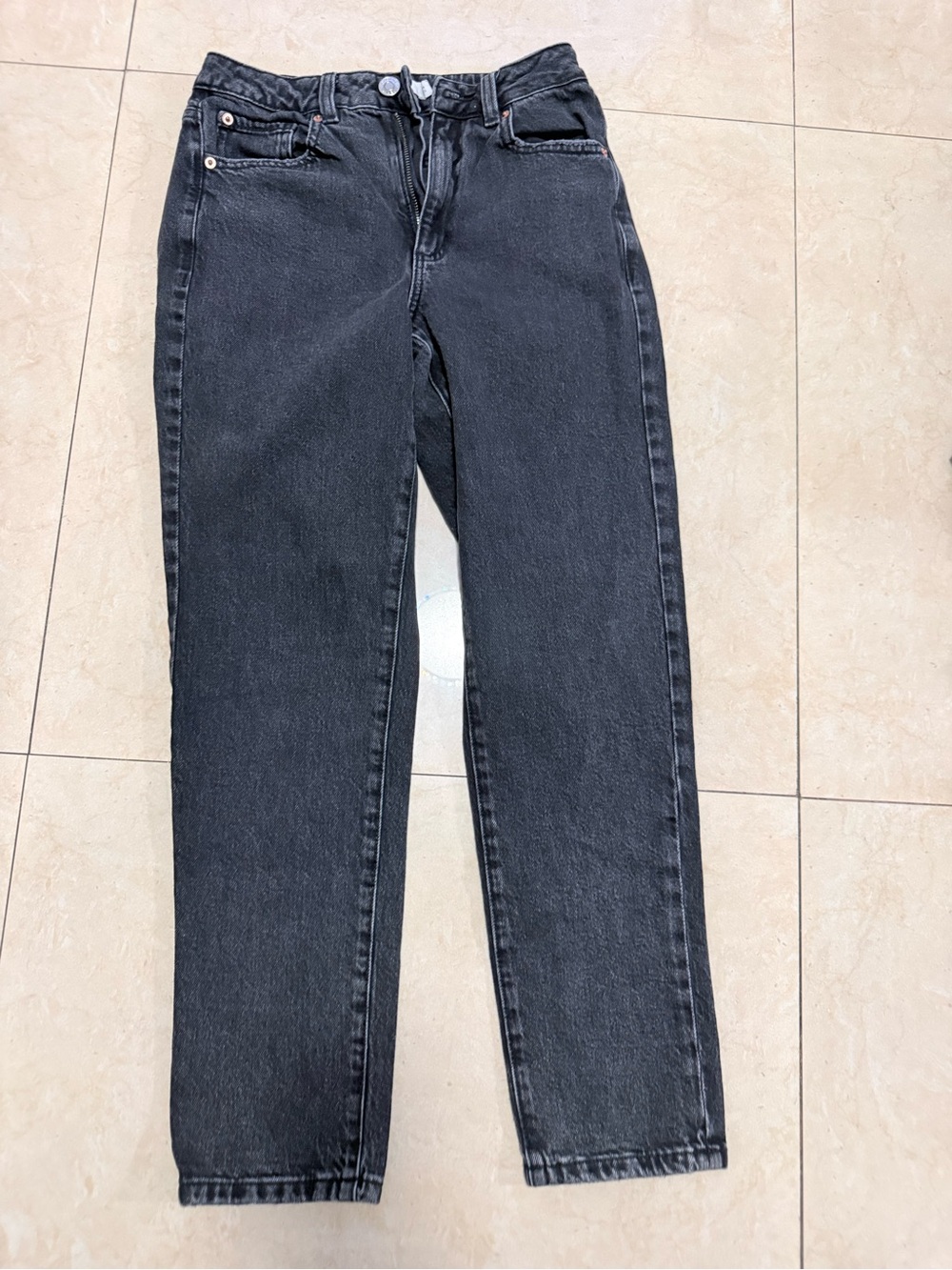 Garage Straight-Leg Black Jeans for Women
